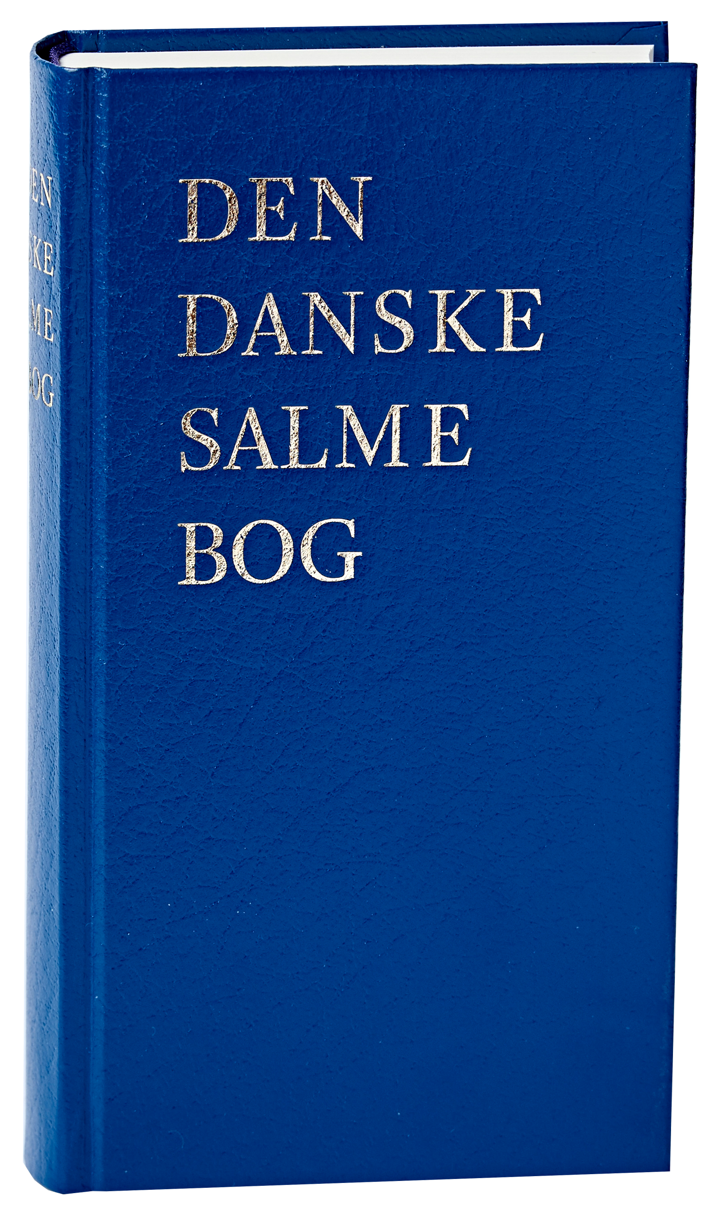 Salmebog, blåt kunstlæder