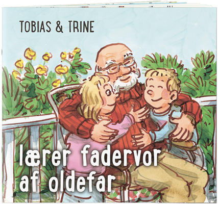 Tobias og Trine lærer fadervor af oldefar