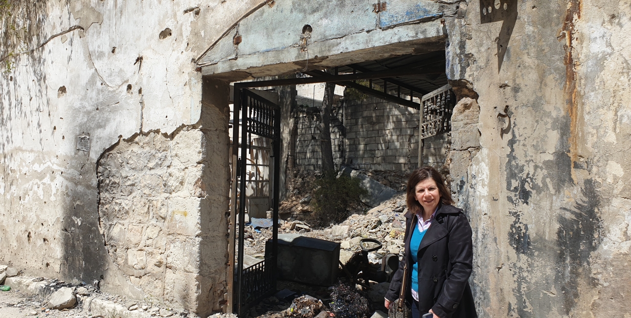 Melo foran ruin i Syrien, Aleppo. Foto: UBS