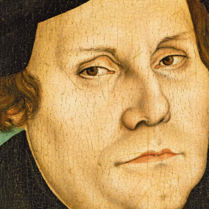 Portræt af Martin Luther fra 1528 af Lucas Cranach den Ældre