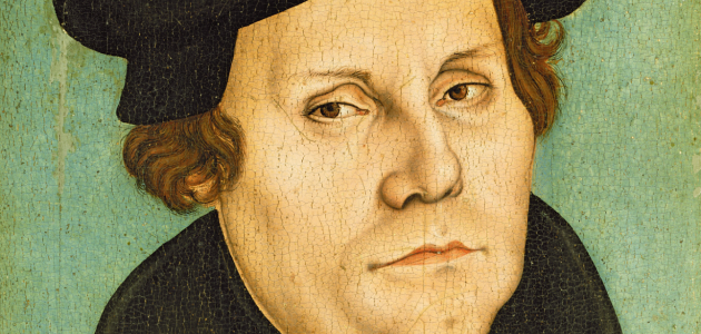 Portræt af Martin Luther fra 1528 af Lucas Cranach den Ældre