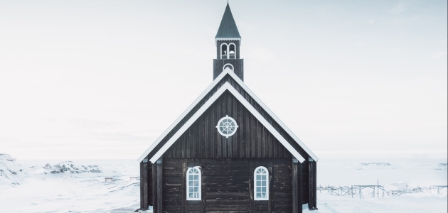 Kirke i Ilulissat, Grønland. Foto: Unsplash.