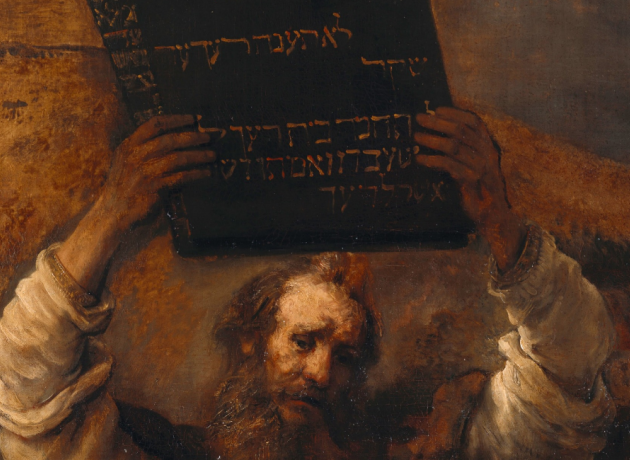 Moses with the Ten Commandments - Rembrandt