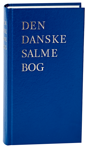 Salmebog, blåt kunstlæder